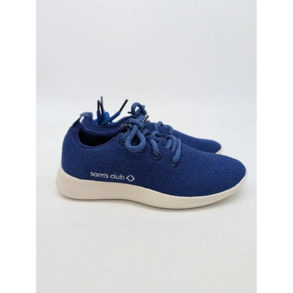 Allbirds Wool Runners Blueberry Cream Blue W6 Womens Sneakers Shoes - Picture 5 of 10